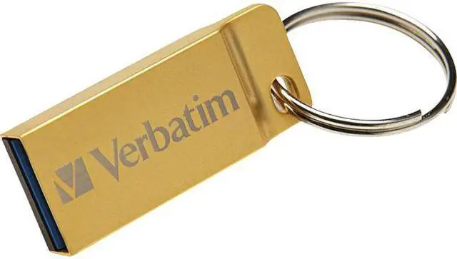 Alt view image 14 of 16 - Verbatim 64GB Metal Executive USB 3.0 Flash Drive - Gold - 64 GBUSB 3.0 - Gold - Water Resistant