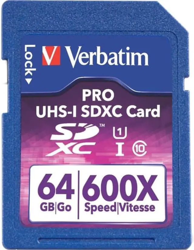 Alt view image 5 of 11 - VERBATIM CORPORATION 98670 64GB PRO 600X SDXC MEMORY CARD