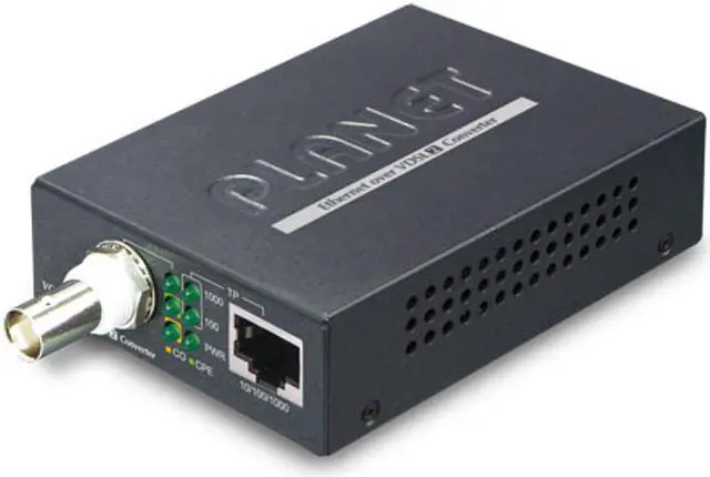Alt view image 3 of 3 - Planet VC-232G 1-Port Gigabit Ethernet over Coaxial Converter  Downstream: 200Mbps Upstream: 100Mbps