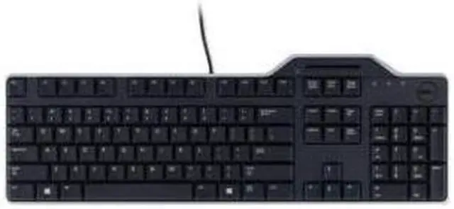 Alt view image 9 of 9 - OEM Dell KB813 Black USB English Keyboard with Smart Card Reader - R4F7T