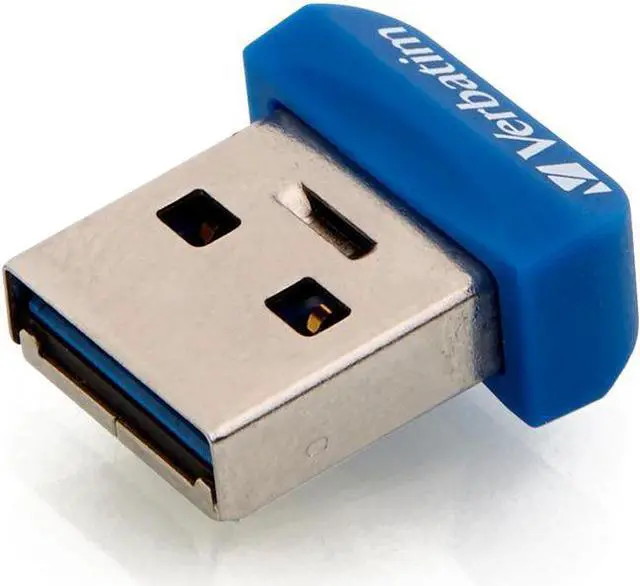 Alt view image 4 of 11 - Verbatim Store 'n' Stay Nano 32GB USB 3.0 Flash Drive - Blue 98710