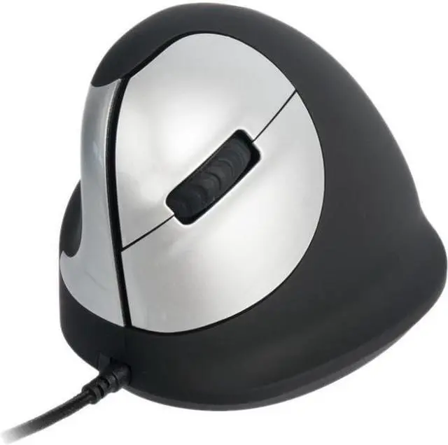 Alt view image 6 of 6 - R-Go Tools HE Vertical Wired 3400dpi Left Hand Mouse Left - Black, Silver