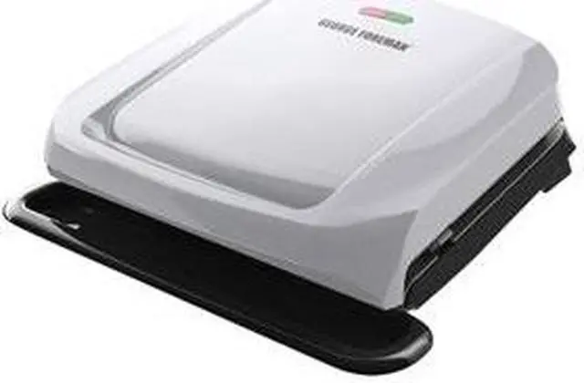 Alt view image 3 of 9 - George Foreman 4-Serving Removable Plate & Panini Grill Platinum GRP1060P