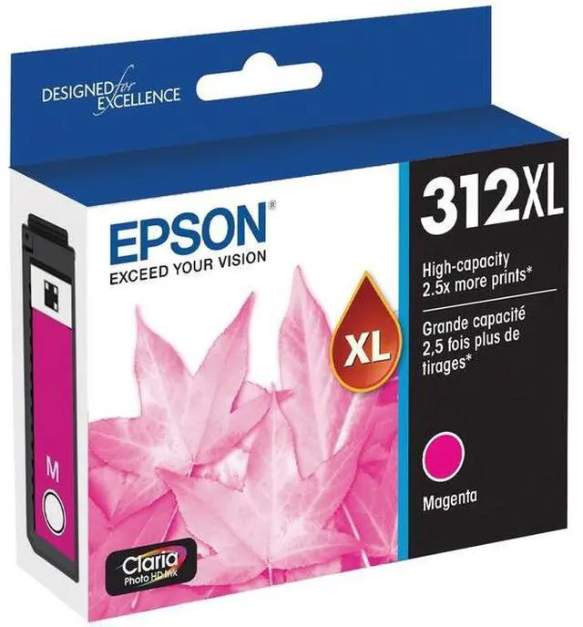 Alt view image 7 of 9 - Epson T312XL Claria High Capacity Ink Cartridge for Inkjet Printer, Magenta