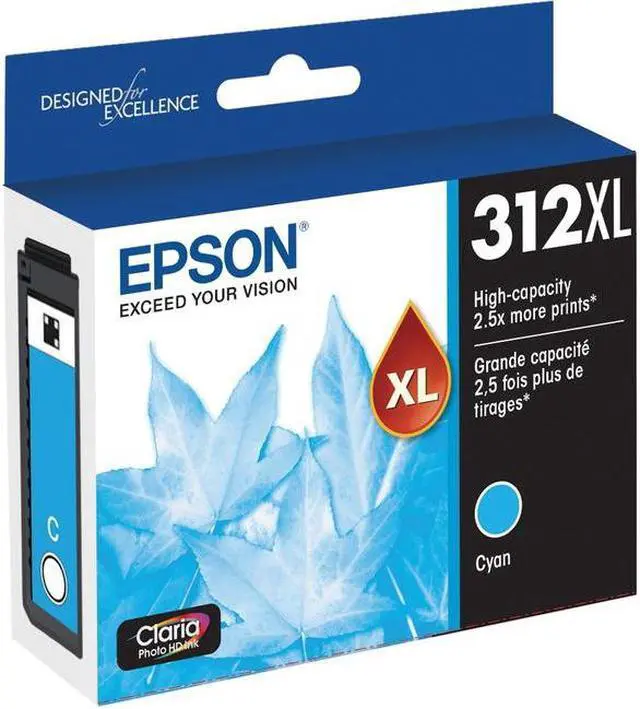 Alt view image 9 of 10 - Epson T312XL Claria High Capacity Ink Cartridge for Inkjet Printer, Cyan