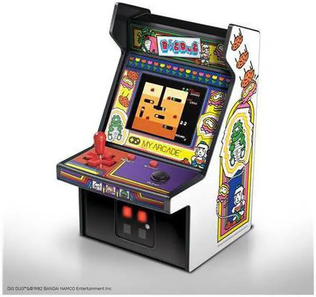 Alt view image 16 of 16 - MY ARCADE BANDAI NAMCO Dig Dug 6" Micro Arcade Machine Portable Handheld Video Game