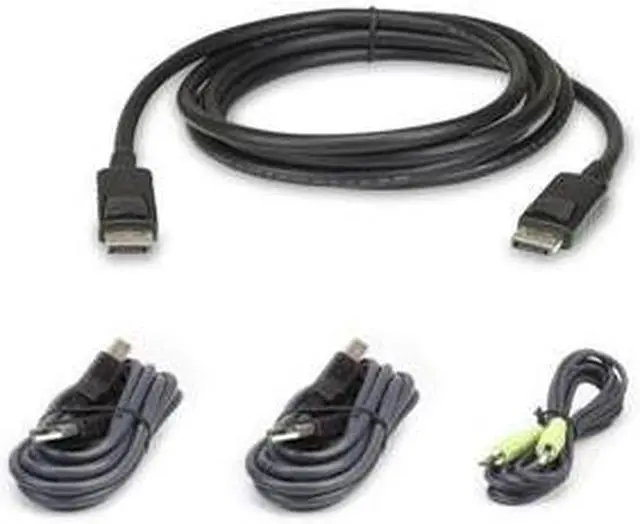 Alt view image 2 of 7 - Aten 2L7D02UDPX4 6ft. USB DisplayPort Secure KVM Cable Kit