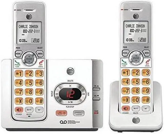 Alt view image 2 of 5 - AT&T EL52215 CID/ITAD/2HS CORDLESS PHONE