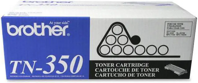 Main image of BROTHER INTERNATIONAL CORPORAT TN350 TONER CARTRIDGE -  2500 PAGES AT 5% COVERAGE