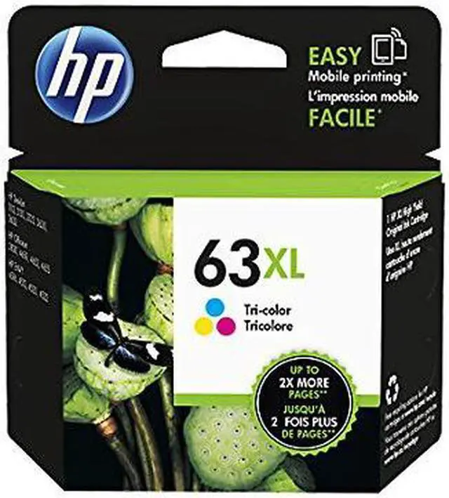 Alt view image 9 of 20 - HP F6U63AN#140 63XL High Yield Original Ink Cartridge Tri-Color