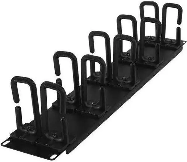 Alt view image 6 of 12 - CyberPower 2U Flexible Ring Cable Manager - Rack Cable Management Panel - 2U Rack Height - Cold Rolled Steel, Plastic