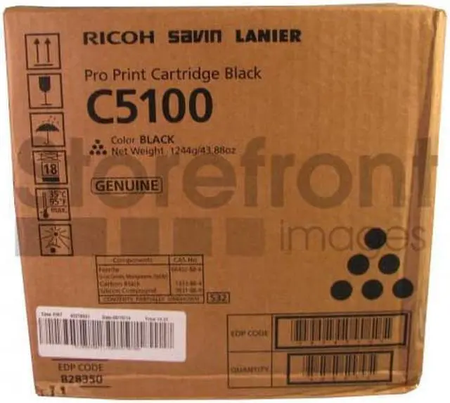 Alt view image 6 of 6 - Black Toner Cartridge for Ricoh 828350 Pro C5100s, Pro C5110s, Genuine Ricoh Brand