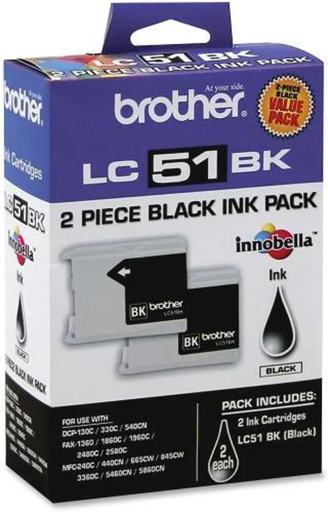 Alt view image 9 of 17 - Brother International Corporat Black Ink Cartridge-2 Pack