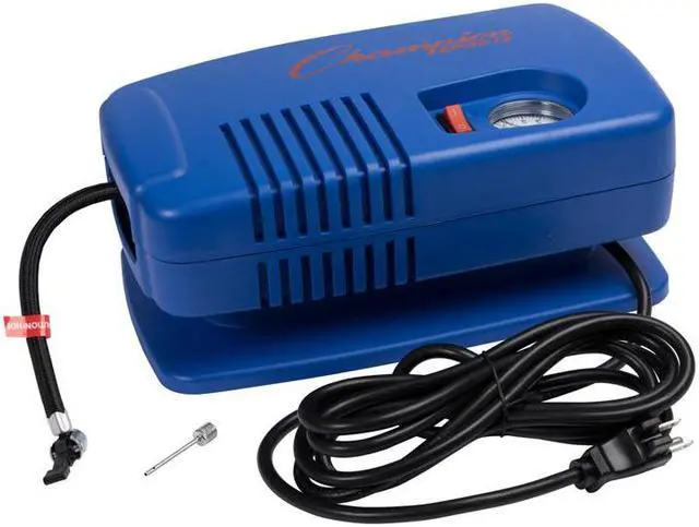 Alt view image 7 of 12 - Champion Sports Deluxe Electric Inflating Pump - Blue