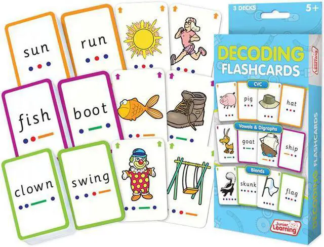 Alt view image 3 of 12 - Junior Learning JRL211 Decoding Flash Cards