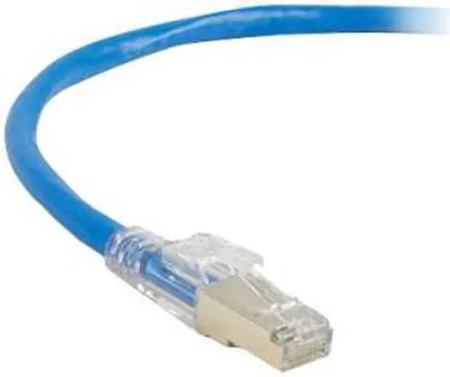 Alt view image 2 of 2 - TAA GigaTrue 3 CAT6A 650-MHz Patch Cable (F/UTP), Slimline, Lockable, Blue, 10-ft. (3.0-m)