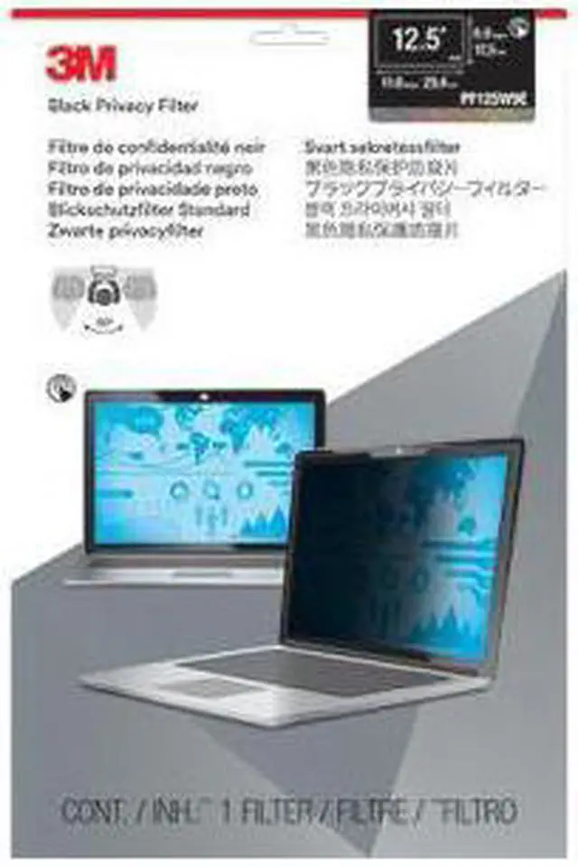 Alt view image 5 of 15 - 3M Edge-To-Edge Privacy Filter Black
