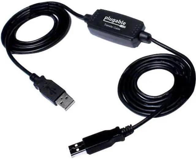 Alt view image 7 of 13 - Plugable USB Transfer Cable, Unlimited Use, Transfer Data Between 2 Windows PC's, Compatible with Windows 11, 10, 7, XP, Bravura Easy Computer Sync Software Included