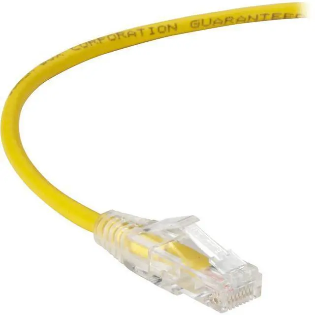 Main image of BLACK BOX C6APC28-YL-04 CAT6A 500-MHZ SNAGLESS 28AWG STRANDED ETHERNET PATCH CABLE - UNSHIELDED (UTP), C