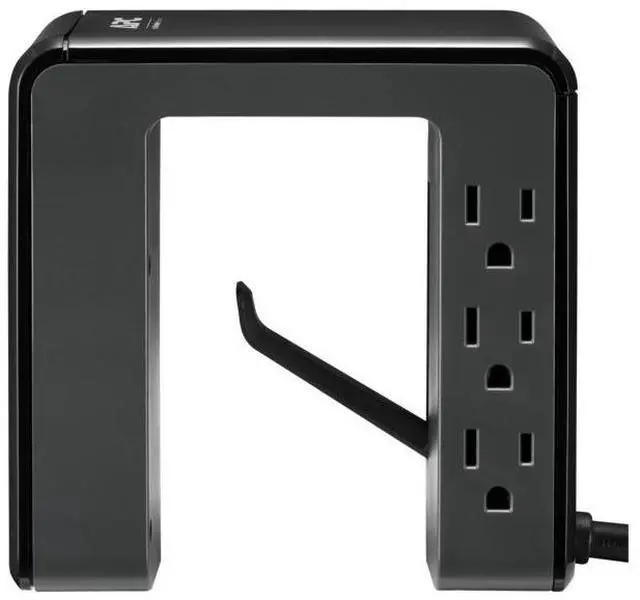 Alt view image 10 of 15 - APC U-Shaped Surge Protector 6-Outlets 1080 Joule Surge Protection with 4 USB Charger Ports (PE6U4)