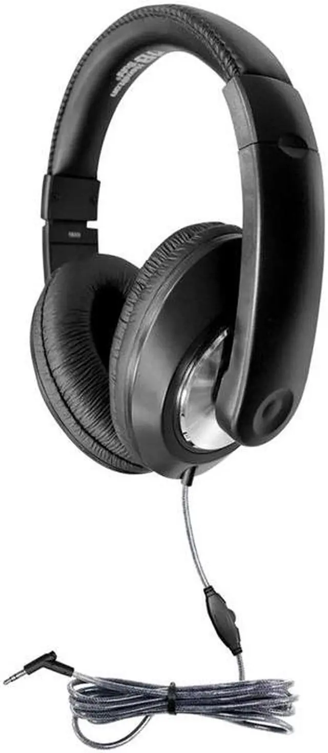 Main image of HamiltonBuhl Smart-Trek™ Deluxe Stereo Headphone with In-Line Volume Control and 3.5mm TRS Plug (ST1BK) - Black