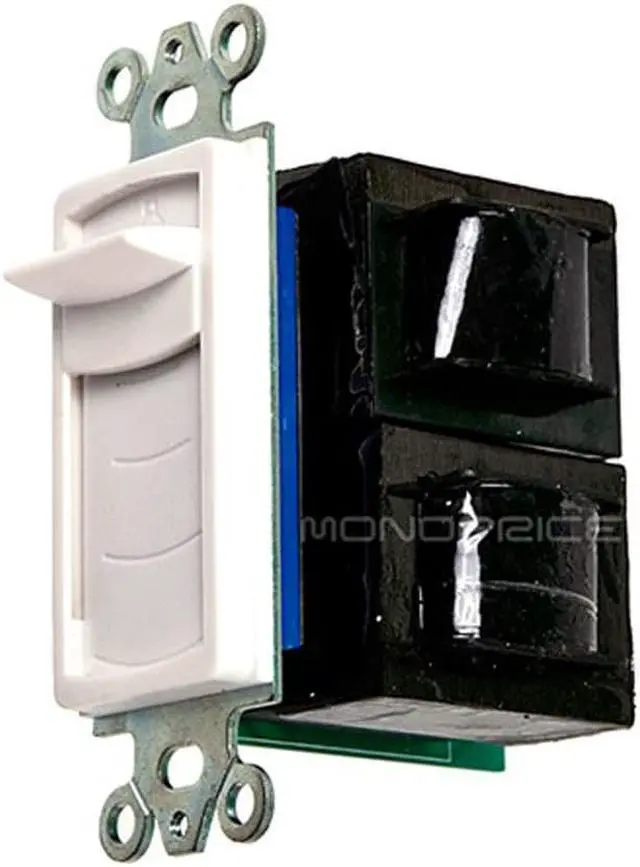 Alt view image 5 of 7 - Monoprice Speaker Volume Controller RMS 100W (Slide Type) - White