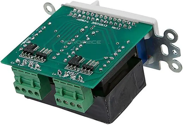 Alt view image 2 of 7 - Monoprice Speaker Volume Controller RMS 100W (Slide Type) - White