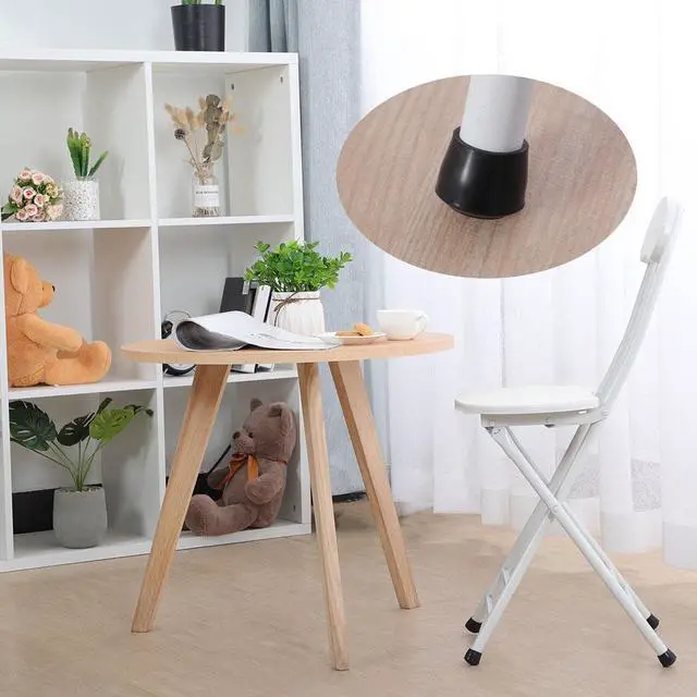 Alt view image 7 of 7 - 8pcs Chair Leg Tips Caps 14mm 9/16 Inch Anti Slip Rubber Furniture Table Feet Cover Floor Protector Reduce Noise Prevent Scratches