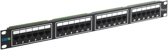 Alt view image 4 of 11 - ICC ICMPP02460 Cat 6 24 Port Patch Panel, 1 RMS