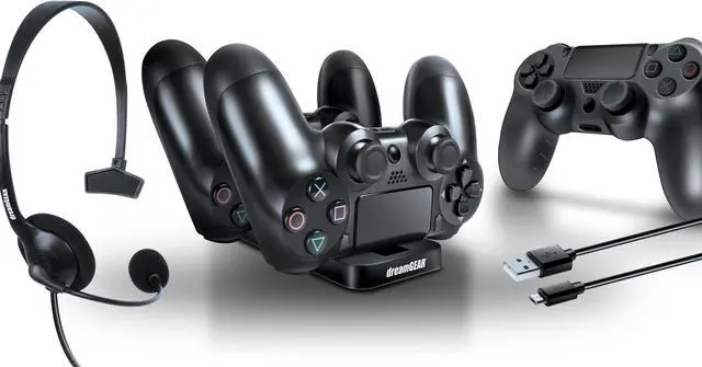 Alt view image 4 of 6 - dreamGEAR Player's Kit for Sony PS4 - Black