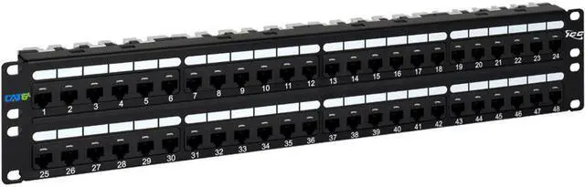 Main image of PATCH PANEL- CAT 6A- 48-PORT- 2 RMS