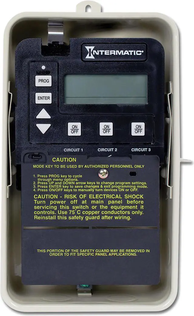 Alt view image 4 of 8 - Intermatic Digital Timer,24 hr.,3 SPST,120/240V  PE153