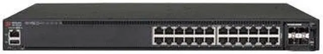 Main image of Brocade ICX7450-24-E Icx 7450-24 - Switch - L3 - Managed - 24 X 10/100/1000 + 4 X 10 Gigabit Sfp+ (Uplink) + 2 X 40 Gigabit Qsfp+ (Uplink) - Rack-Mountable