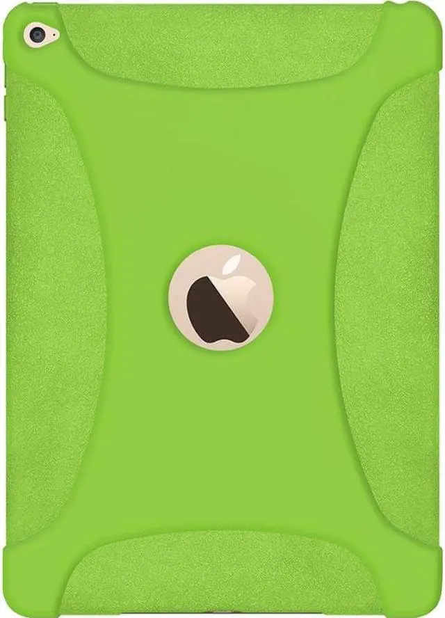Alt view image 3 of 7 - Amzer Silicone Skin Jelly Case - Green for Apple iPad Air 2