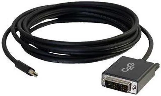 Main image of C2G 54335 C2G 6ft Mini DisplayPort Male to Single Link DVI-D Male Adapter Cable - Black - DisplayPort/DVI-D for Monitor, Notebook, Tablet - 6 ft - 1 x Mini DisplayPort Male Digital Audio/Video - 1 x