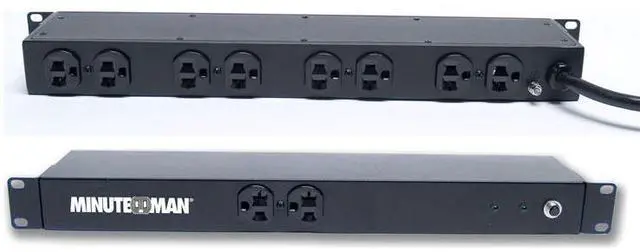 Main image of Minuteman OES1020HV PDU 120VAC 16A 1U/0U 2FRONT/8BACK NEMA 5-15R OUTLETS