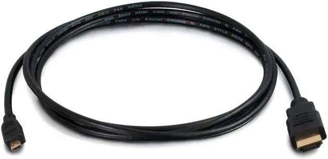 Main image of C2G 50614 4K UHD High Speed HDMI to Micro HDMI Cable (60Hz) with Ethernet for 4K Devices, Black (3 Feet, 0.91 Meters)