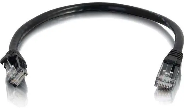 Main image of C2G 6in Cat6a Snagless Unshielded (UTP) Network Patch Ethernet Cable - Black
