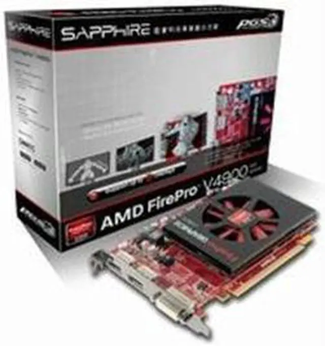 Alt view image 3 of 7 - Sap Amd Firepro V4900 Pcie 1gb Gddr5 Dual Displayport/dvi-i