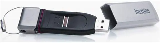 Alt view image 3 of 8 - Imation 32GB Defender F200 + Bio Flash Drive 256-bit MXBB1A032G4001FIPS