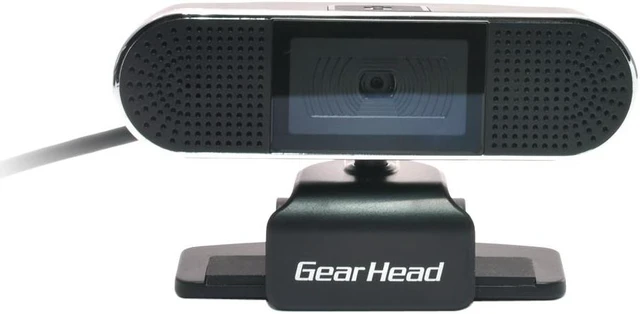 Alt view image 3 of 14 - Gear Head WC8500HD Webcam - 2 Megapixel - Black, Silver - USB 2.0 - 8 Megapixel Interpolated - 1920 x 1080 Video - Auto-focus - Widescreen - Microphone