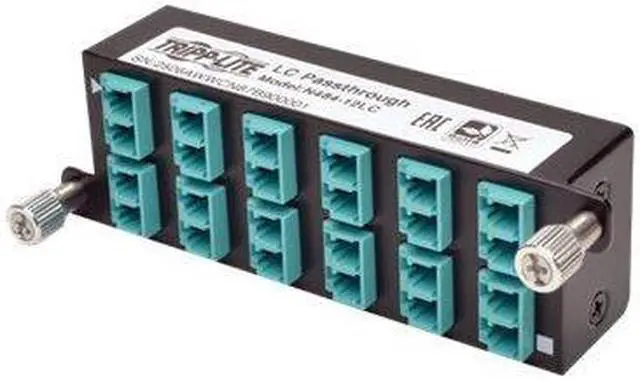Alt view image 3 of 20 - Tripp Lite N484-12LC 10GbE Pass-Through Cassette - (x12) LC Duplex Female to Female