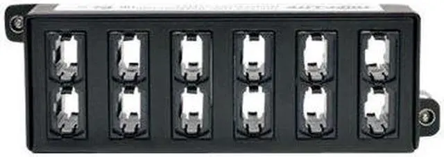 Alt view image 2 of 14 - Tripp Lite N484-12M24 100Gb/120Gb Pass-Through Cassette - (x12) 24-Fiber MTP/MPO Female to Female