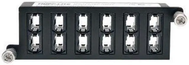 Alt view image 3 of 14 - Tripp Lite N484-12M24 100Gb/120Gb Pass-Through Cassette - (x12) 24-Fiber MTP/MPO Female to Female