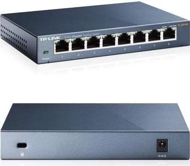 Alt view image 6 of 7 - 8-port 10/100/1000Mbps Desktop Switc