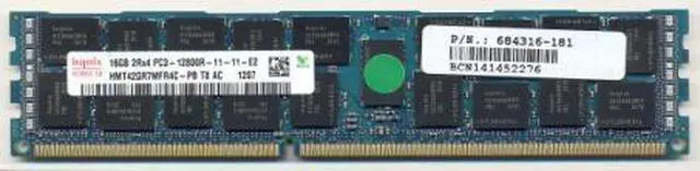 Main image of HPE 688963-001 16GB PC3-12800R Dual In-line Memory Module (DIMM)