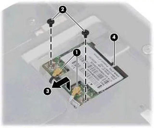 Alt view image 2 of 3 - HP 631954-001 Half Mini PCIe Wireless Card Centrino Advanced-N 6205
