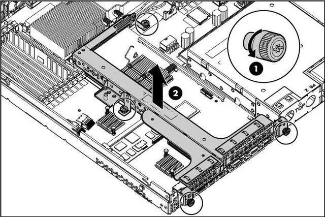 Main image of Hp 493802-001 Pcie Riser Board For Dl360 G6
