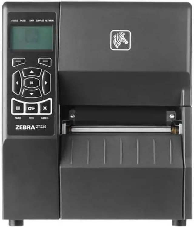 Alt view image 3 of 5 - Zebra ZT230 4” Industrial Direct Thermal Label Printer, LCD, 203 dpi, Serial, USB, Peel, ZPL, EPL, EPL2, XML Support - ZT23042-D11000FZ