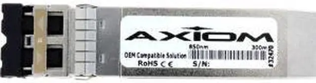 Alt view image 2 of 9 - Axiom SFP+ Transceiver Modules are certified 100% compliant in all OEM applications. They are pre-configured with an application specific code to meet the requirement set forth by the router and switch OEMs. Axiom compatible transceivers pe